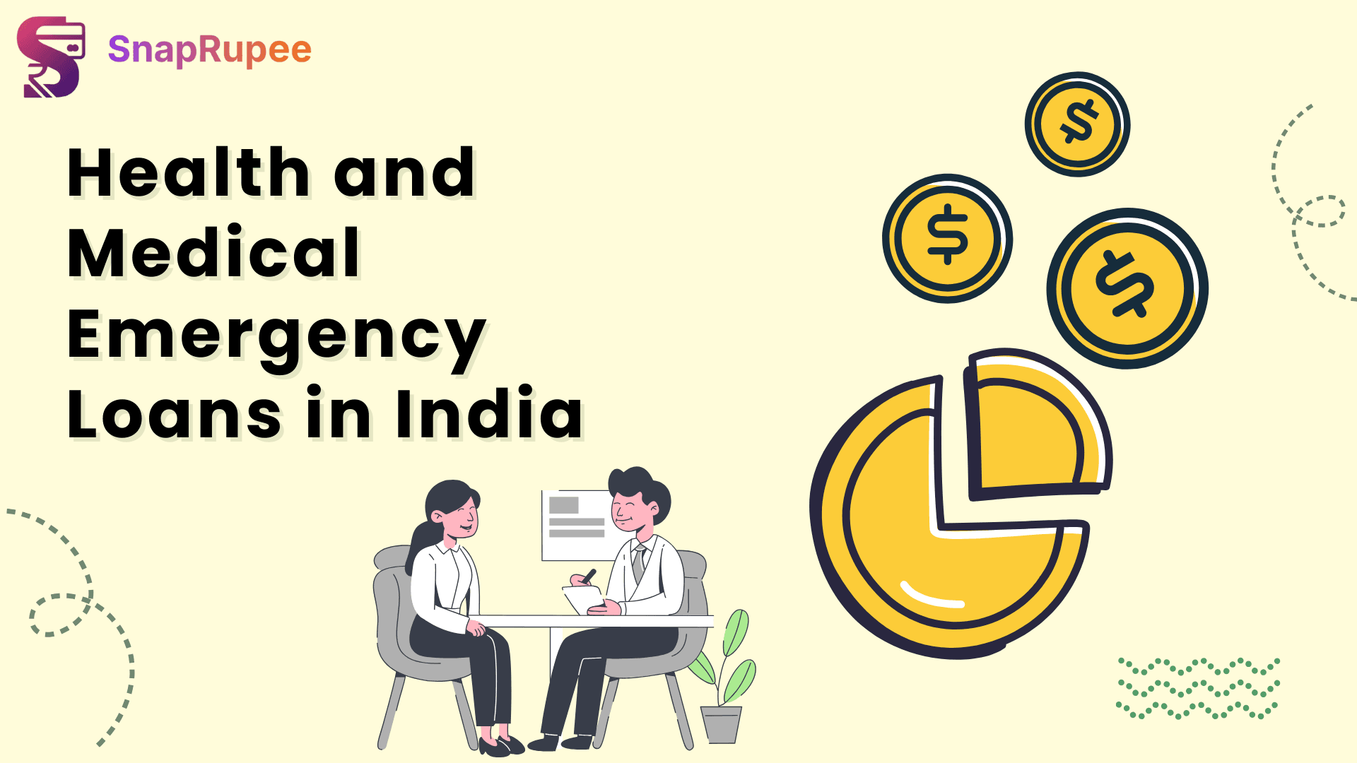 Health and medical emergency loans in India 2025 infographic by SnapRupee