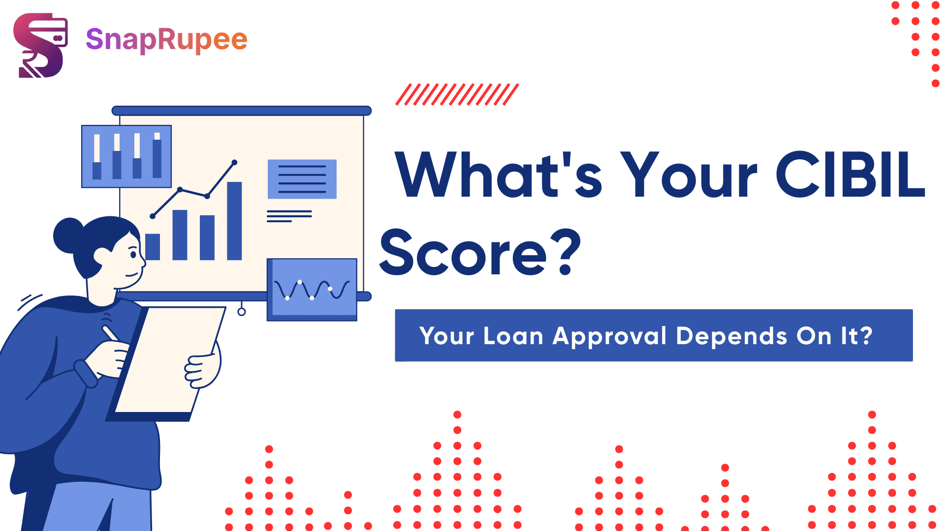 SnapRupee thank you page encouraging users to learn about improving CIBIL score and loan approval
